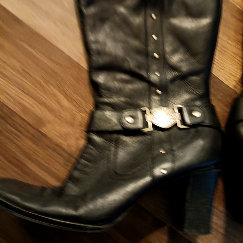 Harley Davidson leather ankle boots size 9.5
